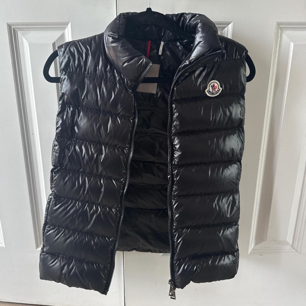 Moncler Black Quilted Puffer Vest